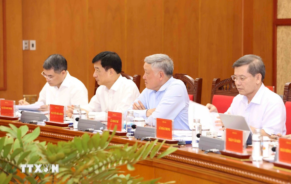 Đại biểu tham dự Phiên họp thứ 28 Ban Chỉ đạo Trung ương về phòng, chống tham nhũng, lãng phí, tiêu cực. (Ảnh: TTXVN)