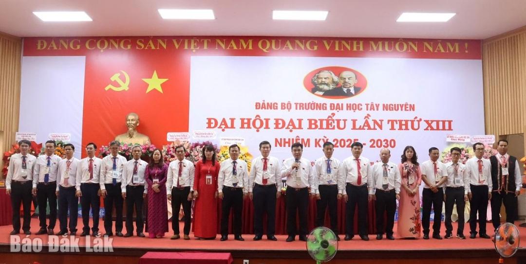 Ban Chấp hành Đảng bộ Trường Đại học Tây Nguyên nhiệm kỳ 2025 - 2030 
