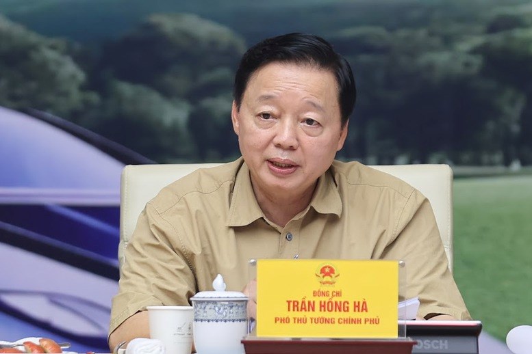 Phó Thủ tướng Chính phủ Trần Hồng Hà, Phó Trưởng Ban Thường trực Ban Chỉ đạo tham dự Hội nghị. (Ảnh: VGP)