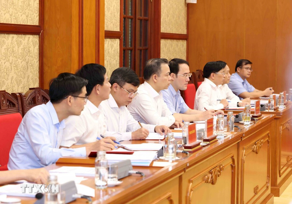 Đại biểu tham dự Phiên họp thứ 28 Ban Chỉ đạo Trung ương về phòng, chống tham nhũng, lãng phí, tiêu cực. (Ảnh: TTXVN)