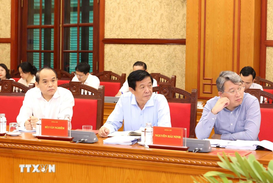 Đại biểu tham dự Phiên họp thứ 28 Ban Chỉ đạo Trung ương về phòng, chống tham nhũng, lãng phí, tiêu cực. (Ảnh: TTXVN)