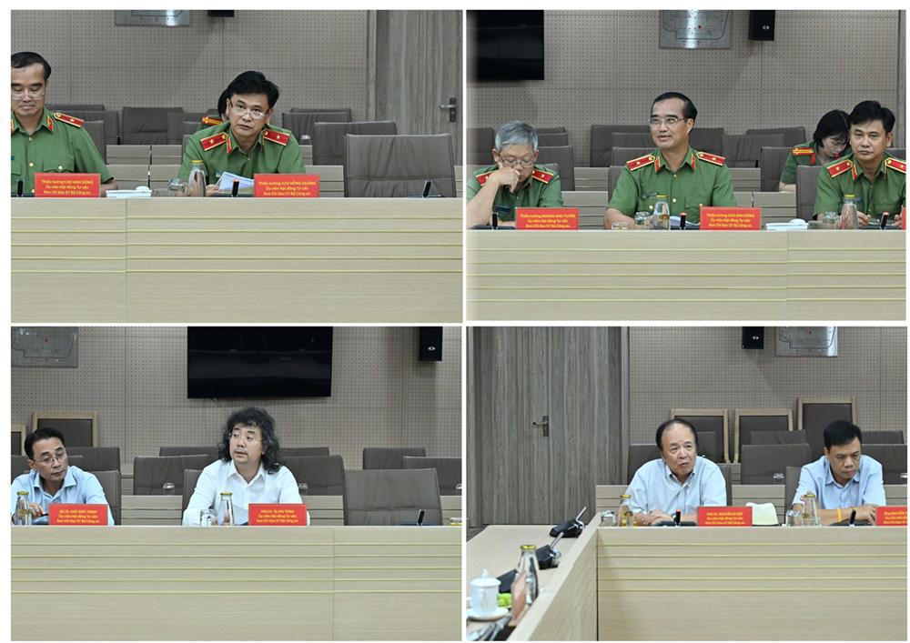 Các thành viên Hội đồng tư vấn phát biểu tại Phiên họp.