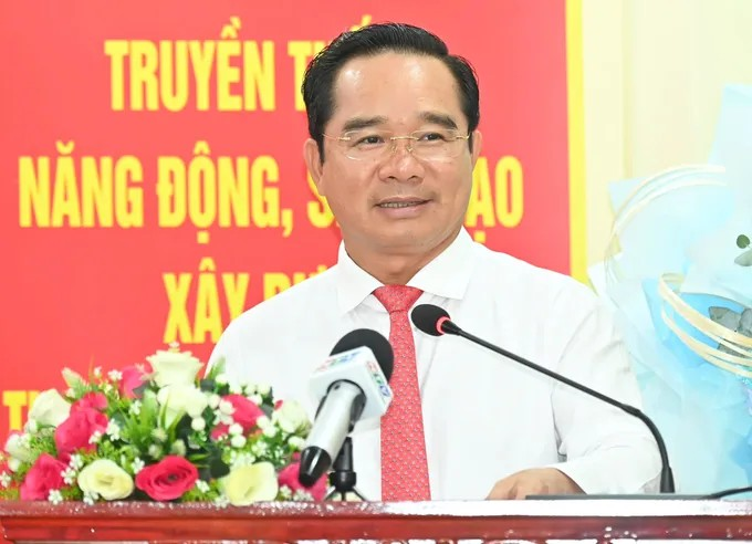 Đồng chí Nguyễn Văn Được phát biểu chỉ đạo. (Ảnh: SGGP)