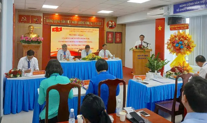 Phó Bí thư Thường trực Thành ủy TPHCM Nguyễn Thanh Nghị dự và phát biểu chỉ đạo đại hội
