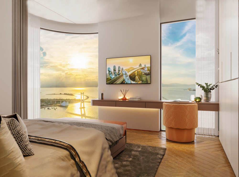 Peninsula Da Nang tọa lạc bên sông Hàn, liền kề bến du thuyền, phố đi bộ và chuỗi tiện ích hiện hữu, sở hữu tầm nhìn vĩnh viễn.