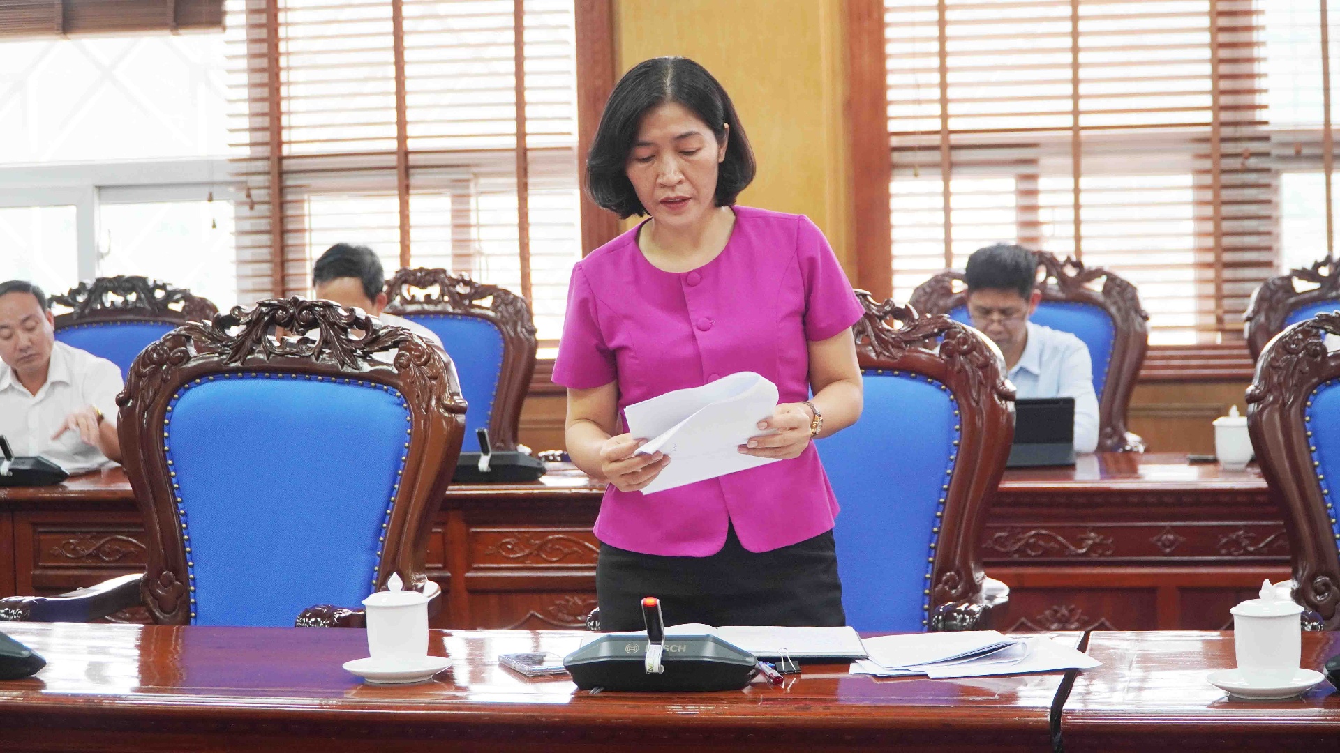 Lãnh đạo Ban Nội chính Tỉnh uỷ tham gia ý kiến.