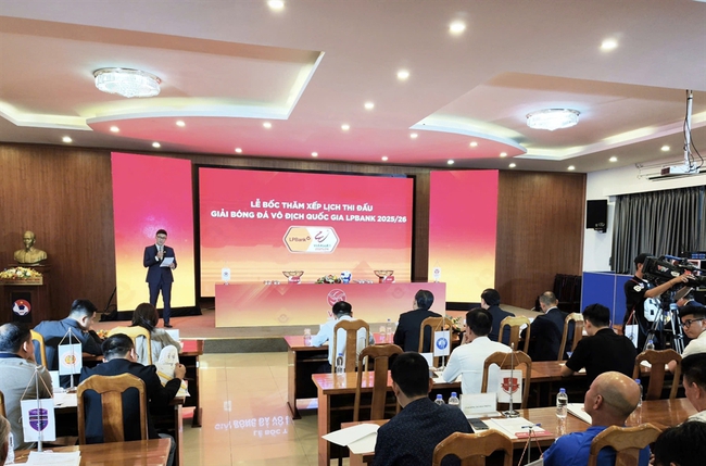 Bốc thăm, xếp lịch thi đấu V-League 1 - 2025/26: Công an Hà Nội mở màn gặp Thể Công - Viettel - Ảnh 1. Bốc thăm, xếp lịch thi đấu V-League 1 - 2025/26: Công an Hà Nội mở màn gặp Thể Công - Viettel - Ảnh 1.