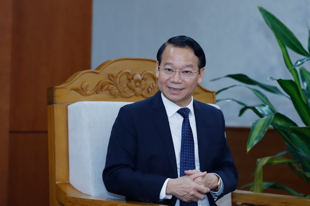 Bộ trưởng Đỗ Đức Duy phát biểu tại cuộc họp. Ảnh: Khương Trung. 