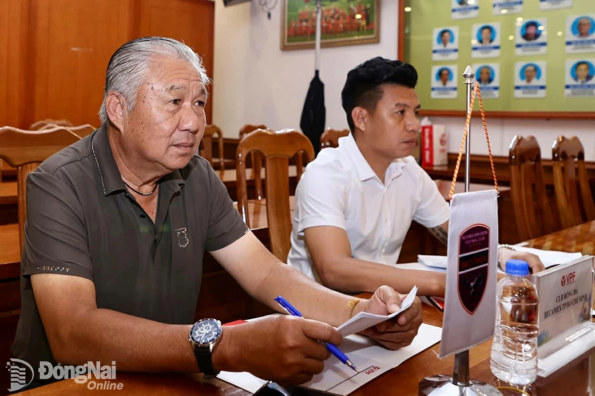 Ông Đặng Trần Chỉnh, đại diện CLB Becamex TP. Hồ Chí Minh