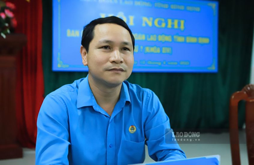 Ông Hà Duy Trung - Chủ tịch LĐLĐ tỉnh Gia Lai. Ảnh: Hoài Luân