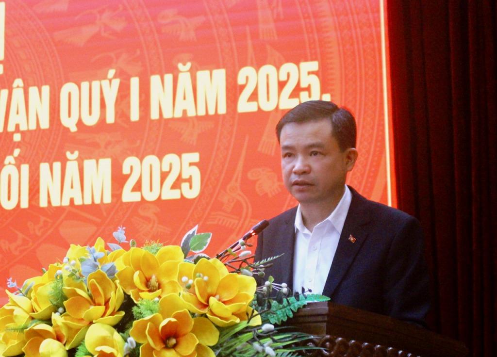 Trưởng Ban Tuyên giáo và Dân vận Tỉnh ủy Bế Thanh Tịnh kết luận hội nghị.
